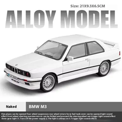 Image de BMW M3 E30 1988 - Modèle de Voiture de Sport en Métal
