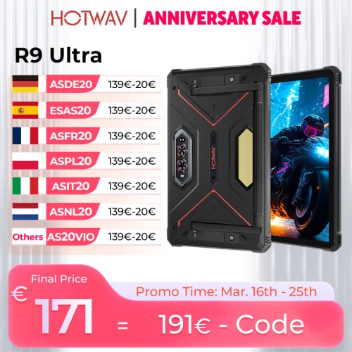Zdjęcie Hotwav R9 Ultra 5G – Wytrzymały Tablet z 8GB RAM i 512GB Pamięci