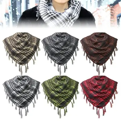 Image de Écharpe Pied de Poule - Foulard Tactique & Élégant