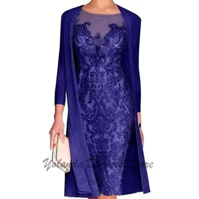 Image de Robe Maman de la Mariée 2 Pièces Élégante