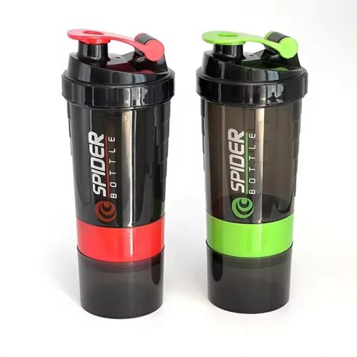 Image of 3-Layer Protein Shake Cup with Built-In Blender Ball – Large Capacity Fitness Shaker Bottle for Gym, Workouts & Meal Prep