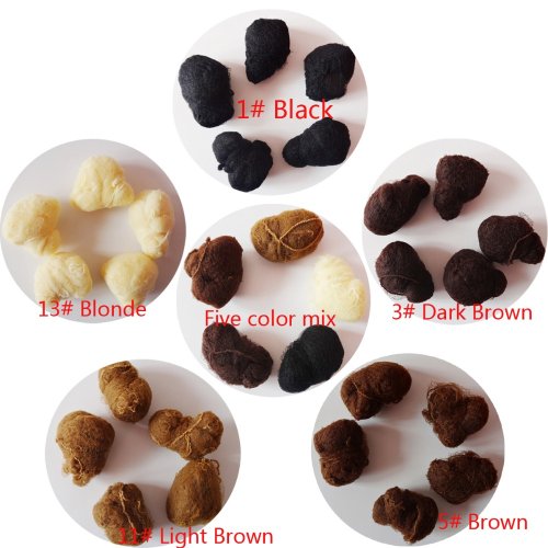 Imagen de Redes de pelo de nailon de alta calidad para recitales de danza, extensión de cabello en forma de moño con gorro tejido, pack de 100 unidades