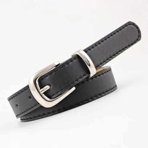 Black silver buckle