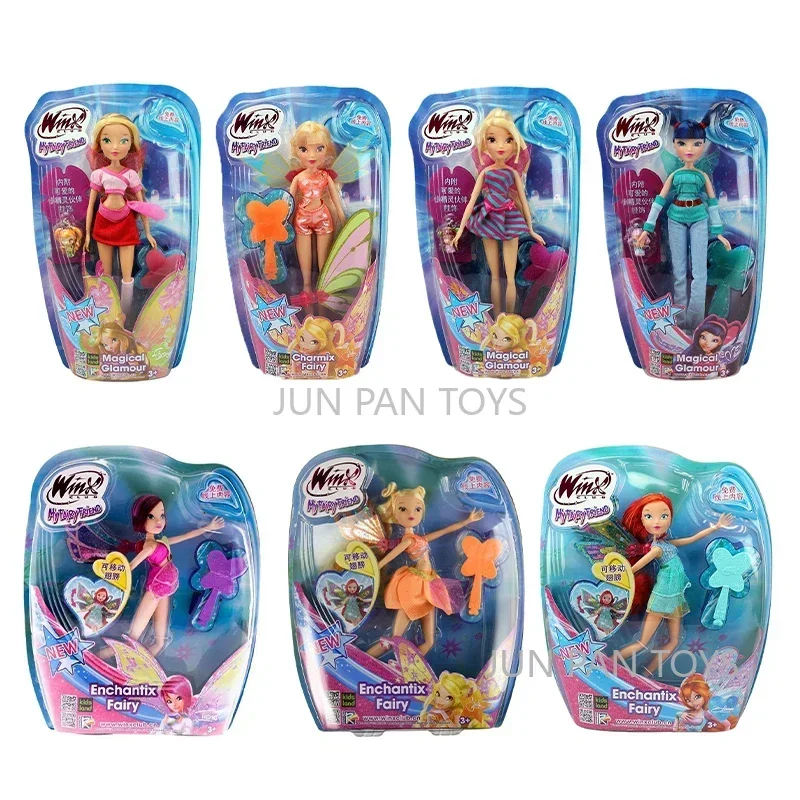 Zdjęcie Lalka Winx Club – Moja Czarodziejka Enchantix, Charmix, Tecna, Bloom, Stella, Musa – Klasyczna Lalka Magiczna z Akcesoriami – Zabawka dla Dzieci