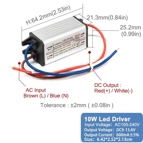 600mA DC9-13.6V