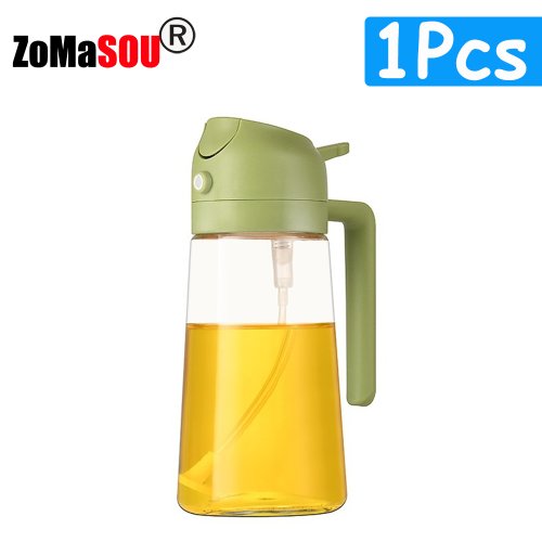 Immagine di 1-4Pc 2-in-1 Spruzzatore Versatore Olio Bottiglia Vuota Contenitore di Olio di Plastica Dispenser Va...