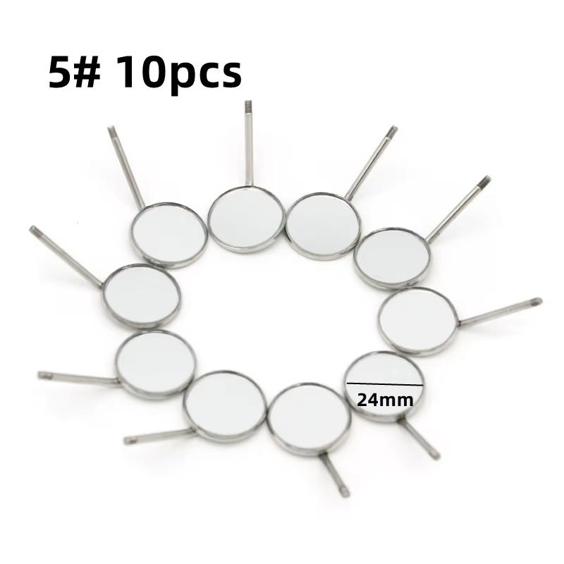 Image de Lot de 10 réflecteurs buccaux en acier inoxydable pour dentiste