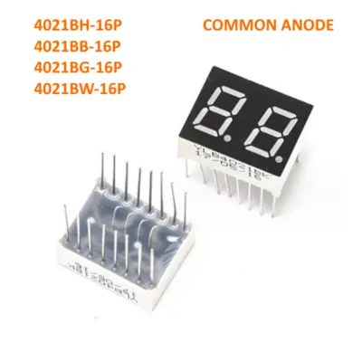 Image de Tube LED 7 segments 0,4 pouces - Anode commune - 10 pièces