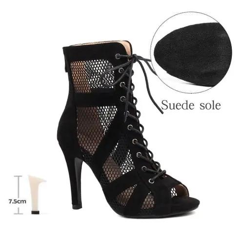 Image de Chaussures de Danse Latine Femme & Fille - Talons Hauts Réglables