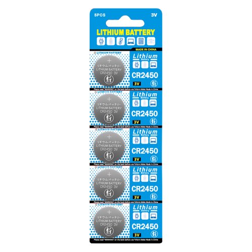 Imagen de 5-100 Uds 3V CR2450 pilas de botón CR2450 5029LC LM2450 DL2450 CR2450N BR2450 600mAh batería de reloj de moneda de celda de litio
