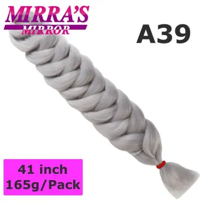 Image de Extensions de Cheveux Tressés Jumbo 82 Pouces - Blanc, Jaune, Rouge, Bleu