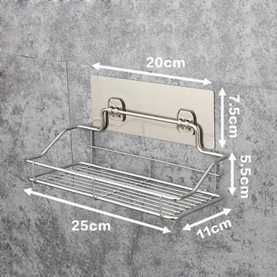 Image de Étagère Murale Sans Perçage - Acier Inoxydable