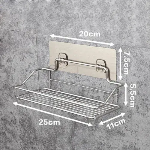 Image de Étagère Murale Sans Perçage - Acier Inoxydable