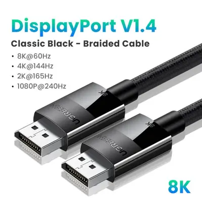 Image de Câble DisplayPort 2.1 16K Ultra HD - 4K 144Hz