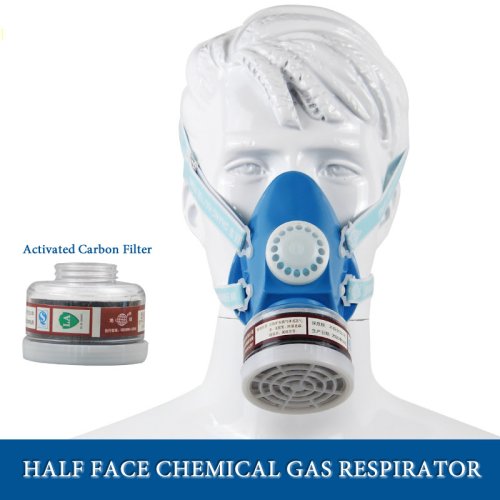 Imagen de Máscara Respiratoria de Media Cara con Filtro RD40 - Protección Química y contra Polvos para Pesticidas, Pintura y Vapor Orgánico