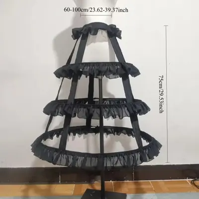 Image de Crinoline Lolita Bird Jos Fishbone - Longueur Réglable & Crotch Wind