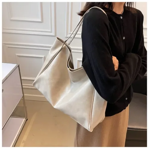 Immagine di Borsa Tote Donna in Pelle PU - Stile Retro e Capiente