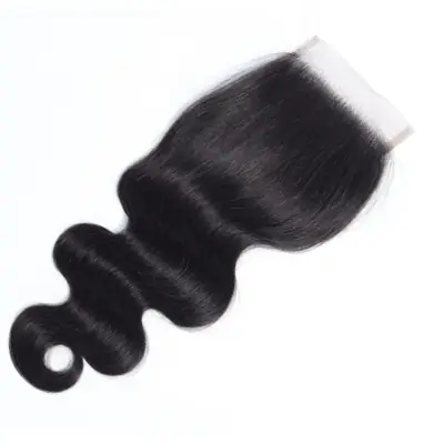 Image de Extensions de Cheveux Dentelle Suisse 4x4, 5x5, 6x6 - Cheveux Humains Brésiliens