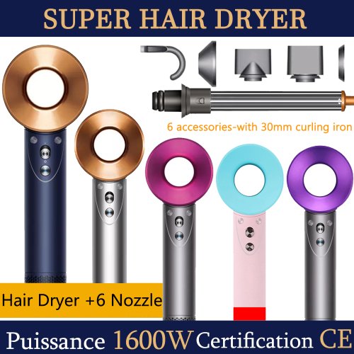 Imagen de Secador de Pelo Profesional con Iones Negativos, Secado Rápido y Temperatura Constante para Cuidado del Cabello en Salón y Hogar