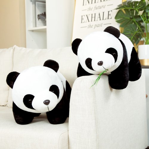 Afbeelding van 20 cm schattige baby bamboe panda beer pluche knuffel pop cartoon kawaii poppen kerstcadeaus