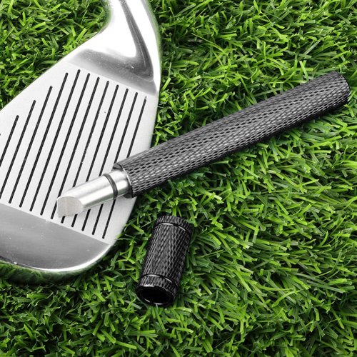 Zdjęcie Ostrzałka do Rowków Klubu Golfowego – Profesjonalne Narzędzie do Ponownego Rowkowania i Czyszczenia Ze Stali Nierdzewnej dla Klinów i Żelazek z Rowkami U i V