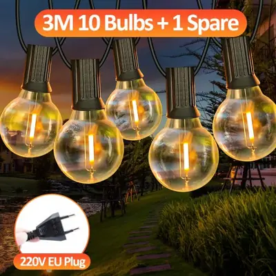 Image de Guirlande Lumineuse LED G40 - Décoration Extérieure Élégante