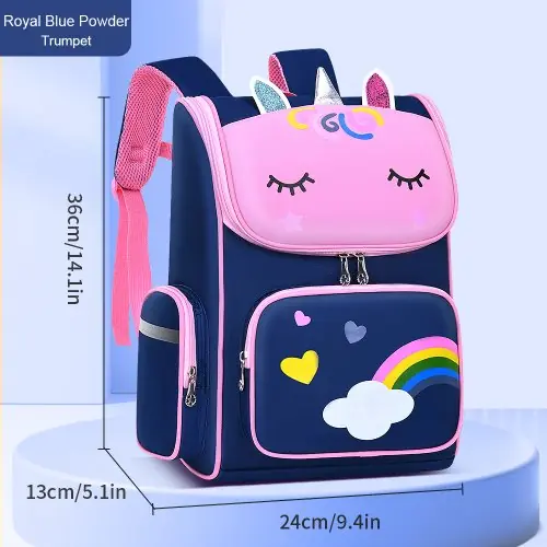 Image de Cartable Licorne Mignon pour Écoliers 6-12 Ans