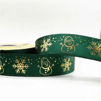 Image de Ruban de Noël Imprimé - 5 Yards - Décoration DIY