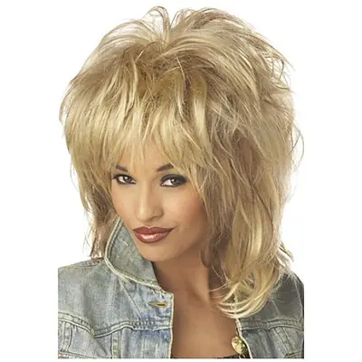 Image de Perruque Blonde Rock'n'Roll Courte - Style Métal & Carnaval