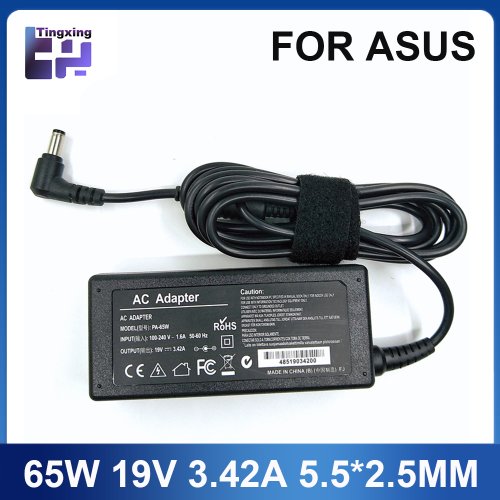 Imagen de 19V 3.42A 65W 5,5*2,5mm AC adaptador de cargador de ordenador portátil para ASUS X550C A450C Y481C V85 A52F X450 X450L X550V X501LA X551C X555 potencia
