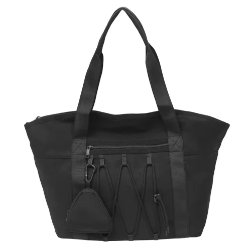 Image of Oxford Solid Color 2025 High Quality Travel Handbag Large Capacity Zipper Simple Fashion Shoulder Bag Soft Trendy Crossbody Bag