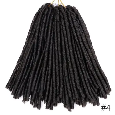 Image de Faux Locs Synthétiques 14" - Tresses Afro Douces & Naturelles