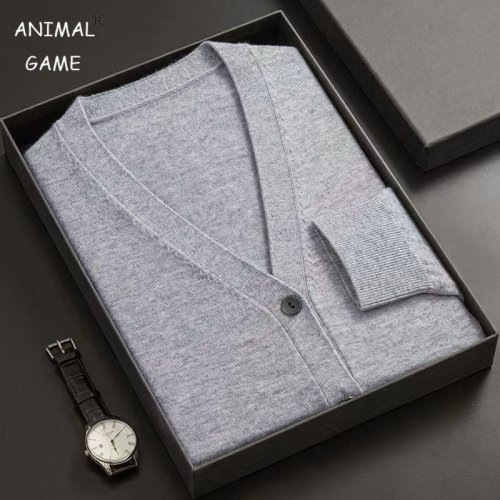 Image de Cardigan Homme Col V Tricoté Hiver - Élégant & Chaud