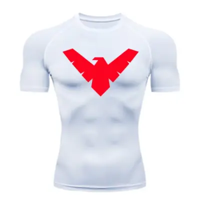 Image de T-Shirt de Compression Homme - Séchage Rapide & Protection Solaire