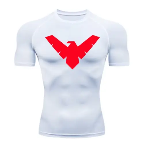 Image de T-Shirt de Compression Homme - Séchage Rapide & Protection Solaire