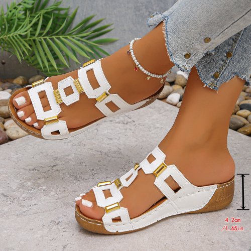 Afbeelding van Comfortabele Romeinse Sandalen voor Dames - Grote Maten