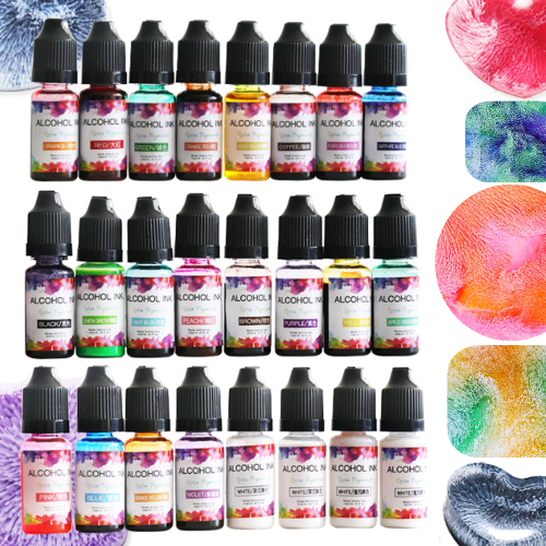 Image of Natural Epoxy Resin Colorant - Organic Diffusion Pigment Liquid Dye for Artisan Jewelry Making & Resin Crafts