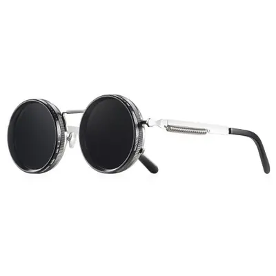 Image de Lunettes de Soleil Rondes Polarizées UV400 - Style Rétro Punk