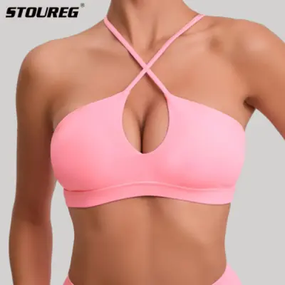Image de Soutien-Gorge Sport Dos Croisé Respirant pour Femmes