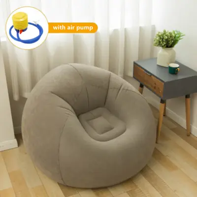 Image de Canapé Gonflable Paresseux - Siège舒適 pour Salon & Camping