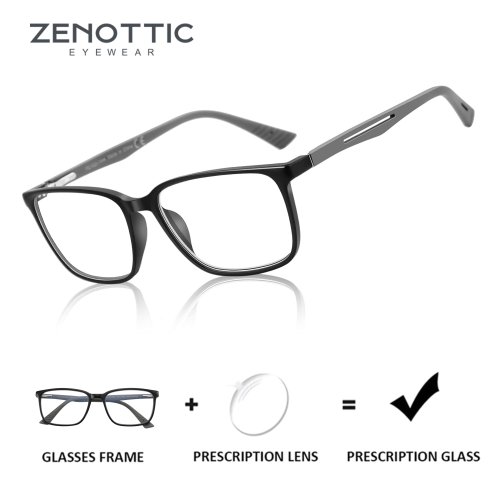 Bild von Modische Quadratische Brille mit Blaulichtfilter – Perfekt für Myopie & Hyperopie