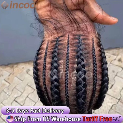 Bild von Stilvolle 36-Zoll-Cornrow-Perücke für Frauen
