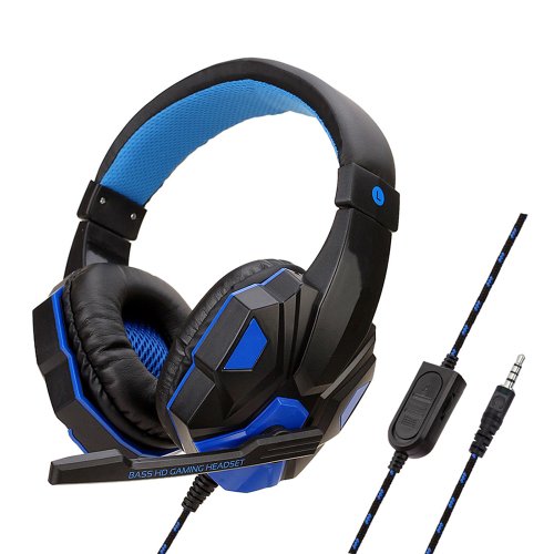 Imagen de Auriculares con cable para PS4, PS5, Xbox, Smartphone, PC, auriculares para juegos, auriculares ajus...