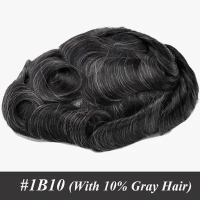 Image de Perruque Homme Naturelle - Cheveux Humains Mono