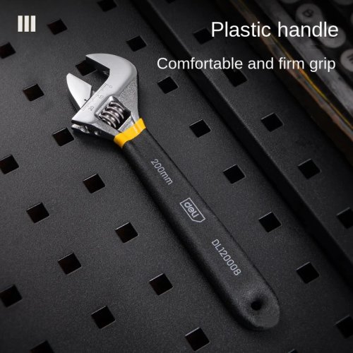Imagen de DELI-llave inglesa ajustable Universal, herramientas de reparación manual para taller mecánico, de plástico y acero al carbono, para bicicleta y coche