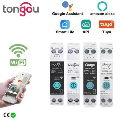 Image de Disjoncteur Intelligent WiFi 63A - Contrôle à Distance