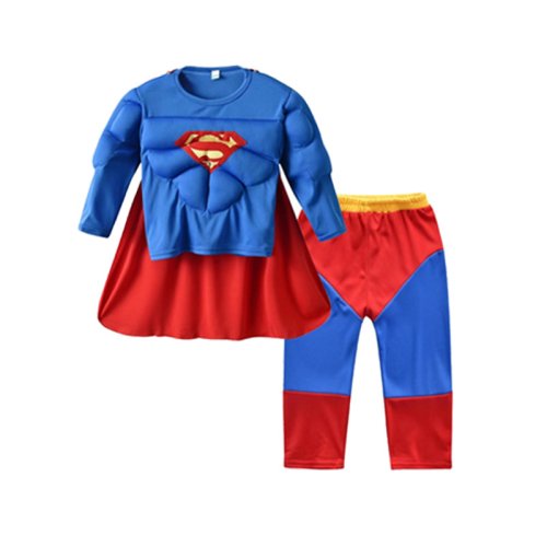 Immagine di Costume da Supereroe per Bambini: Hulk, Captain America, Spider-Man e Avengers – Abiti Muscolari per Feste di Carnevale e Halloween