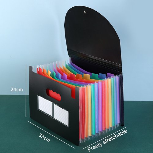 Image de Classeur Portable A4 - 13-25 Poches Organisateur Arc-en-Ciel