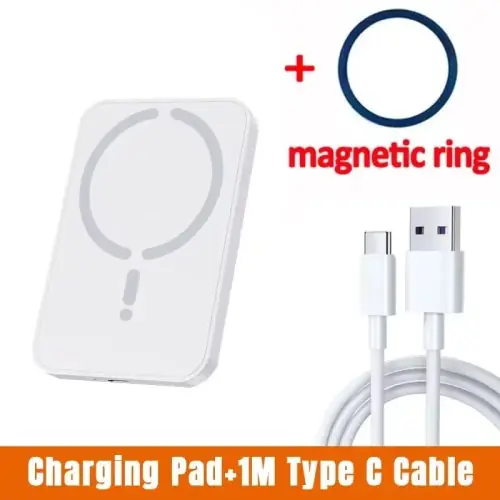 Biały z kabel