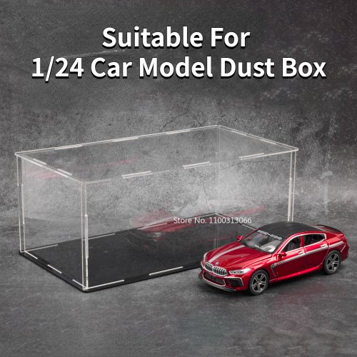 Afbeelding van Transparante Acryl Opbergdoos voor 1:24 en 1:32 Modelauto's – Stofdichte Display Case voor Auto Modellen, Collectie & Geschenken